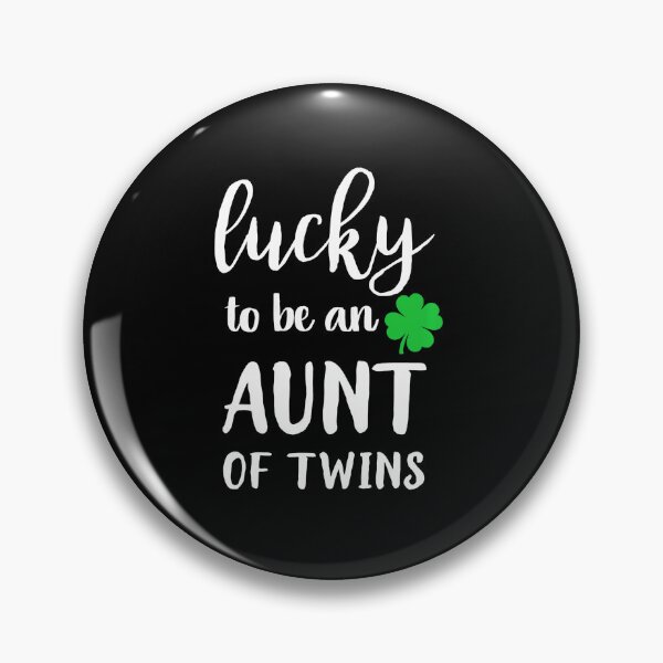Item preview, Lucky to Be an Aunt of Twins Shamrock Lettering designed and sold by zamiokaline.