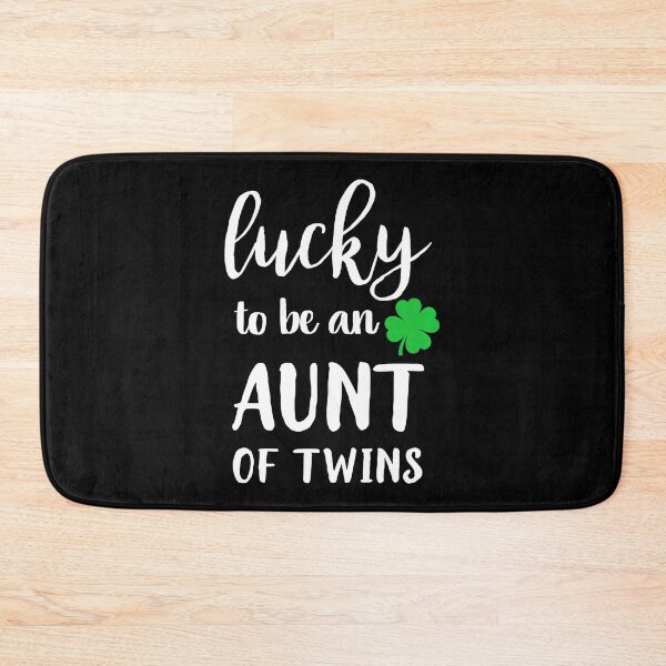 Item preview, Lucky to Be an Aunt of Twins Shamrock Lettering designed and sold by zamiokaline.