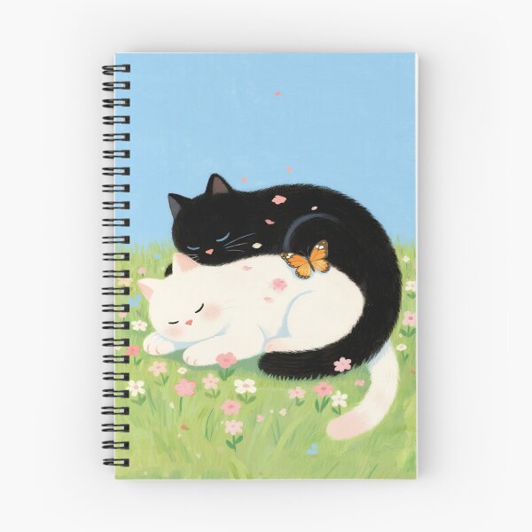 Item preview, Black cat and white cat designed and sold by xianxiu-ling.