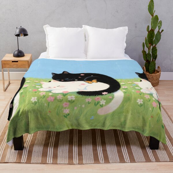 Item preview, Black cat and white cat designed and sold by xianxiu-ling.