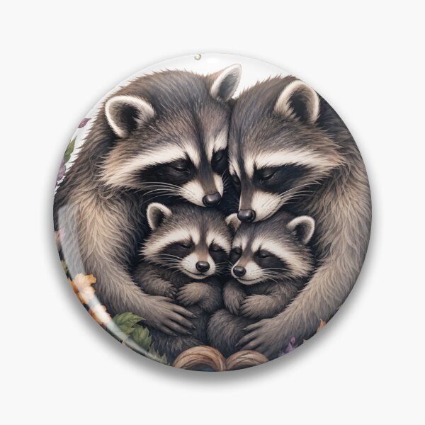 Item preview, Cute Raccoon Family Gift designed and sold by InkNovaLab.