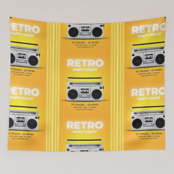 Item preview, Retro Party Night: Boombox Vintage Musical designed and sold by A touch of creativity.