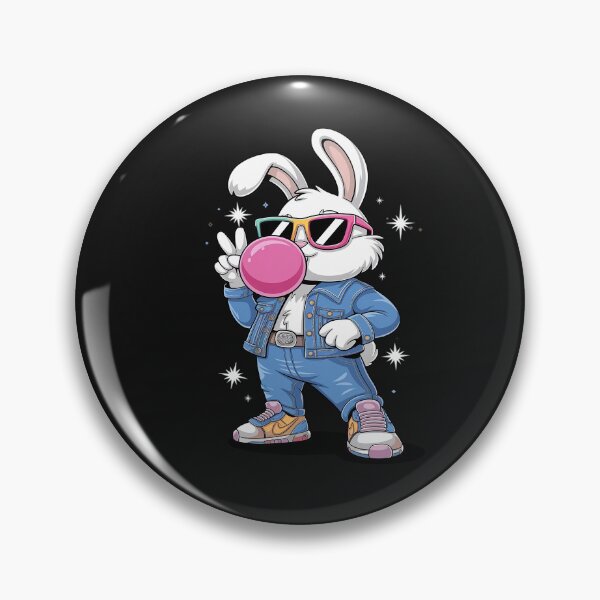Item preview, Easter Bunny Blowing Bubble Happy Easter Bunny designed and sold by AvenStudioCo.