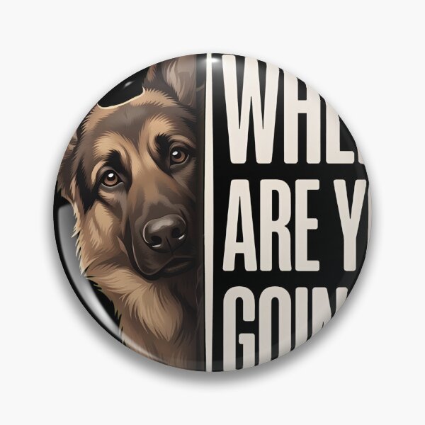 Item preview, Where Are You Going German Shepherd Peeking Dog designed and sold by OlyvieArt.