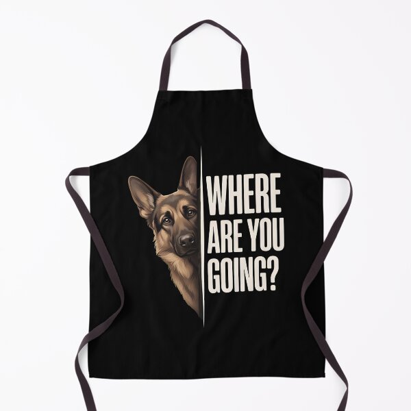 Item preview, Where Are You Going German Shepherd Peeking Dog designed and sold by OlyvieArt.