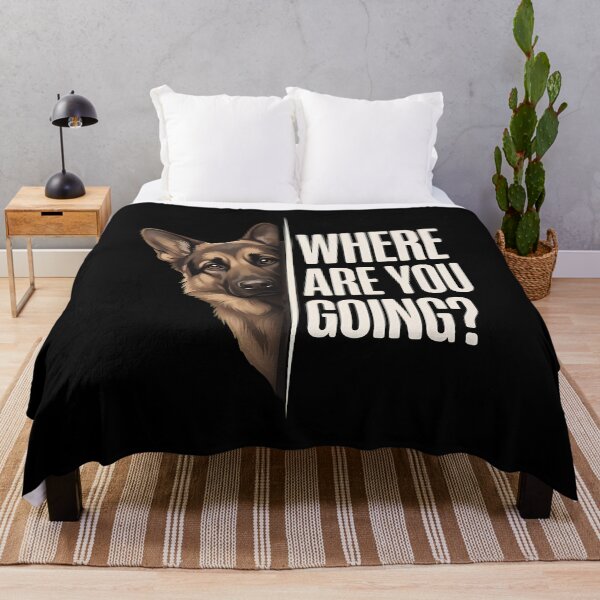 Item preview, Where Are You Going German Shepherd Peeking Dog designed and sold by OlyvieArt.