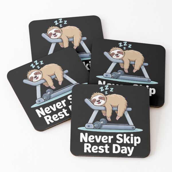 Item preview, Never Skip Rest Day Sloth Gym  designed and sold by eliramaison.