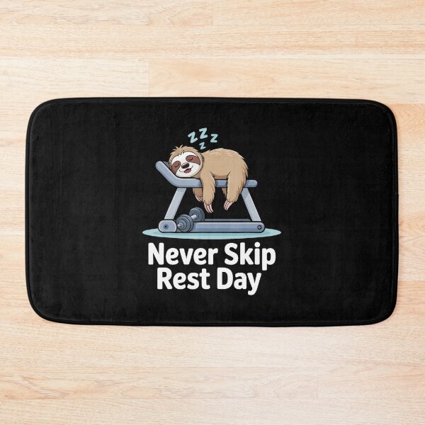 Item preview, Never Skip Rest Day Sloth Gym  designed and sold by eliramaison.