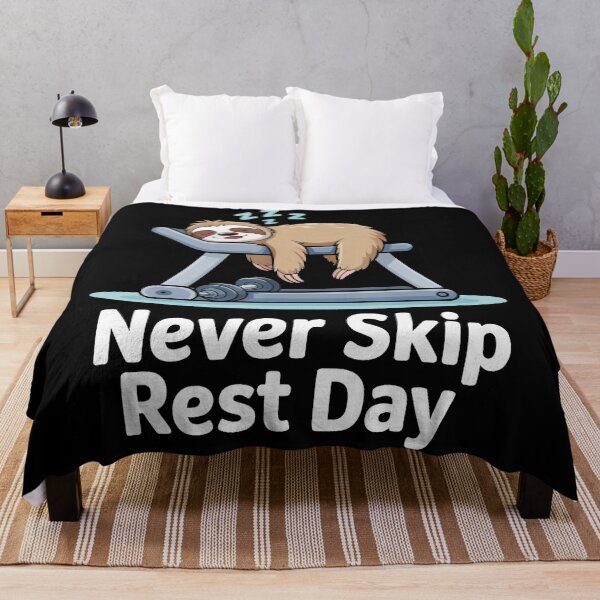 Item preview, Never Skip Rest Day Sloth Gym  designed and sold by eliramaison.