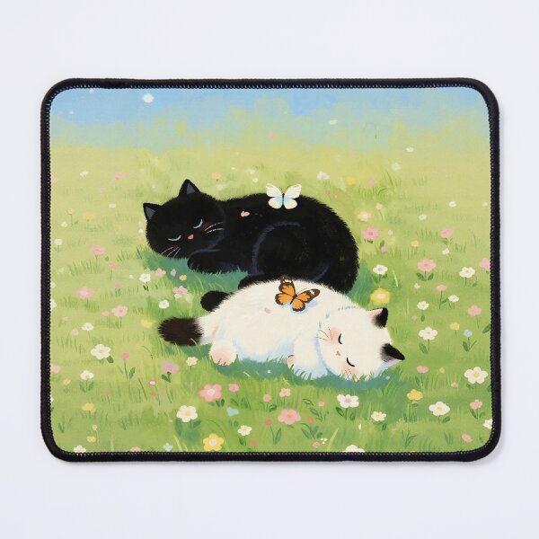 Item preview, Black cat and white cat designed and sold by xianxiu-ling.