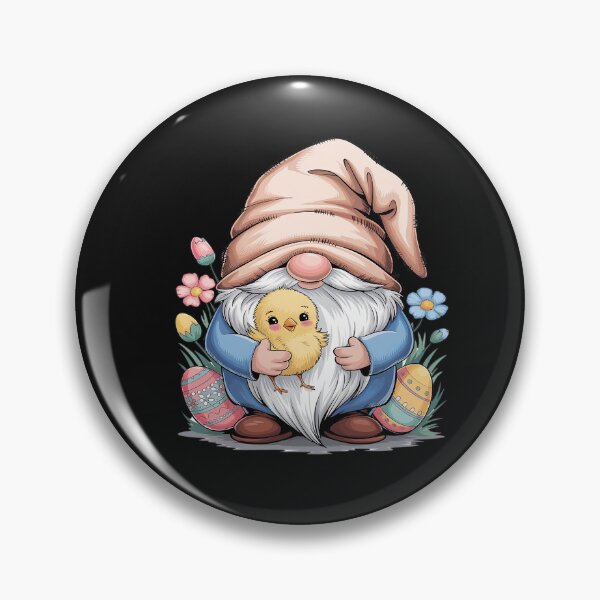 Item preview, Easter Gnome Spring Flower Cottagecore Art Garden With Chick designed and sold by AvenStudioCo.