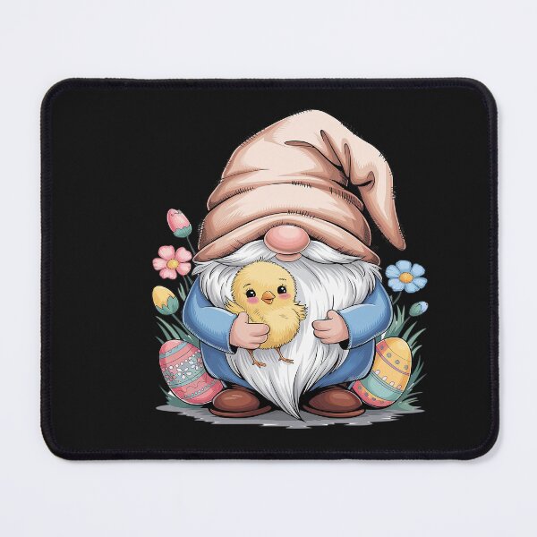 Item preview, Easter Gnome Spring Flower Cottagecore Art Garden With Chick designed and sold by AvenStudioCo.