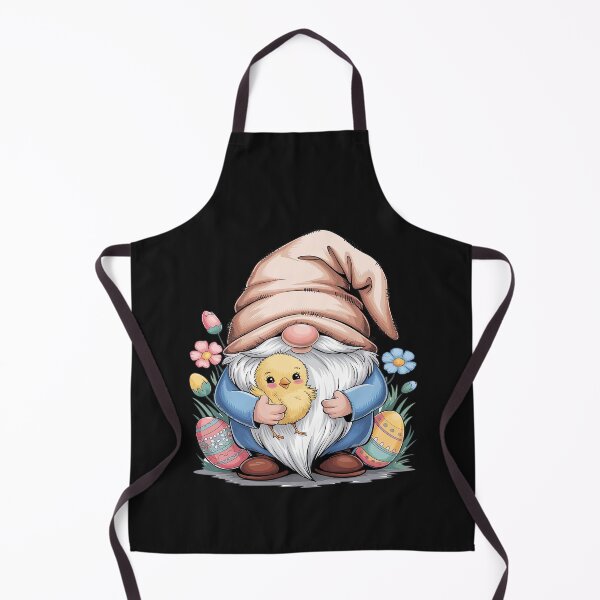 Item preview, Easter Gnome Spring Flower Cottagecore Art Garden With Chick designed and sold by AvenStudioCo.