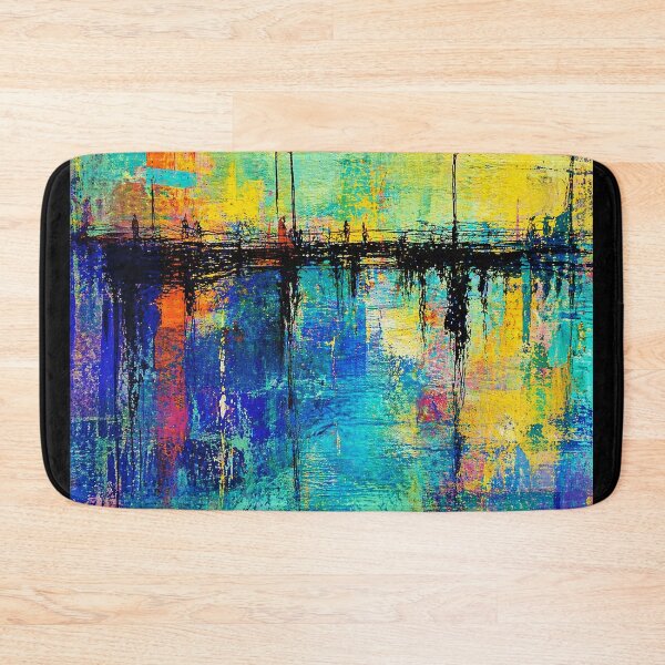 Item preview, Abstract City Bridge Reflection Bold Color  designed and sold by Modaozushi216.