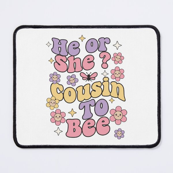 Item preview, Gender Reveal Baby Shower He Or She Cousin To Bee designed and sold by LuminOrb.