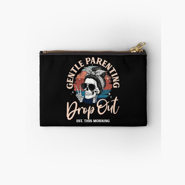 Item preview, Gentle Parenting Dropout Skull Floral Typography designed and sold by zamiokaline.