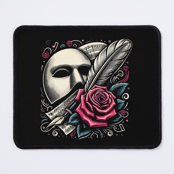 Item preview, Phantom of The Opera Mask, Quill, Rose designed and sold by NerdiPop.