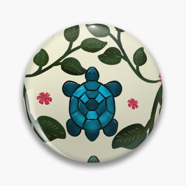 Item preview, Tropical Sea Turtle Floral Pattern | Coastal Ocean Botanical Beach Design designed and sold by HopeAndHustle.