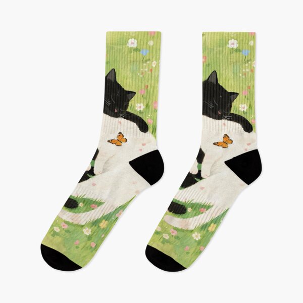 Item preview, Black cat and white cat designed and sold by xianxiu-ling.