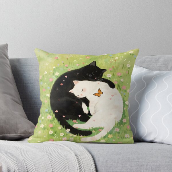 Item preview, Black cat and white cat designed and sold by xianxiu-ling.