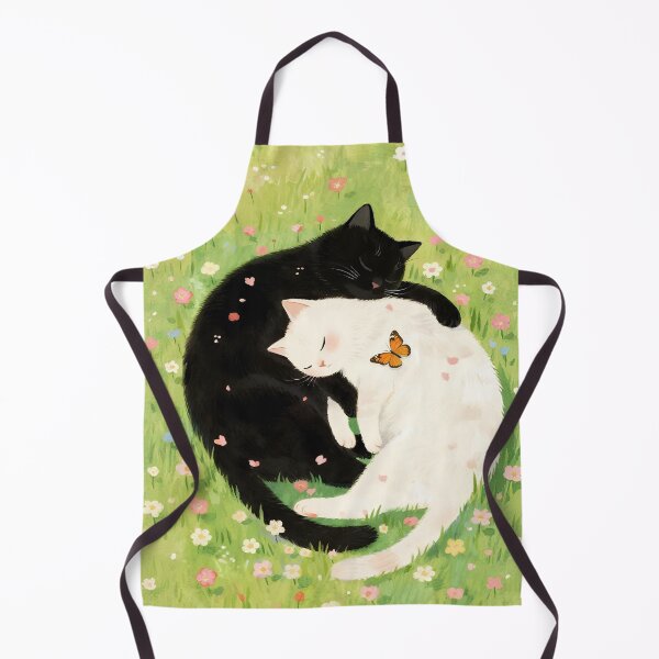 Item preview, Black cat and white cat designed and sold by xianxiu-ling.