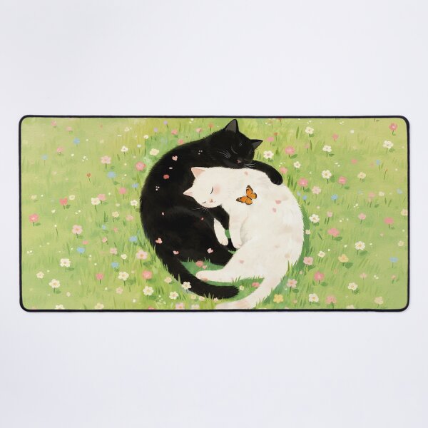 Item preview, Black cat and white cat designed and sold by xianxiu-ling.