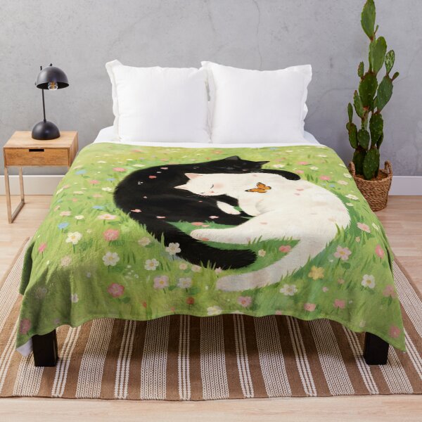 Item preview, Black cat and white cat designed and sold by xianxiu-ling.