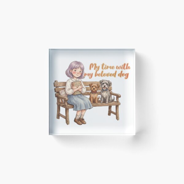 Item preview, Mi tiempo con mi querido perro designed and sold by LOVEARTDESIGN.