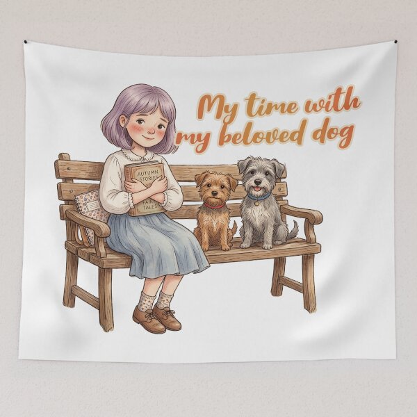 Item preview, My time with my beloved dog designed and sold by LOVEARTDESIGN.
