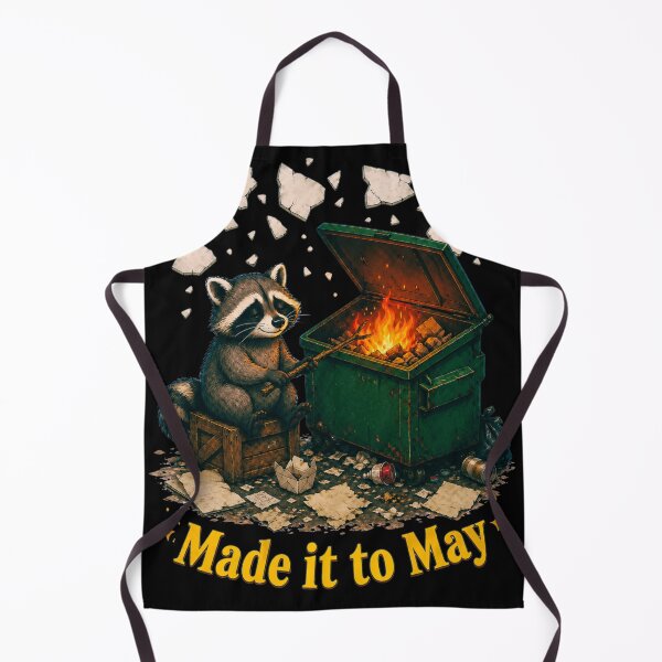 Item preview, Made It to May Raccoon Dumpster Fire Survival Humor designed and sold by designleon19.