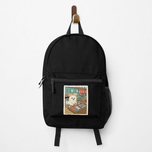 Item preview, Fluffy Dog Fish Market Japanese Shop Illustration designed and sold by JordynLadukeg65.