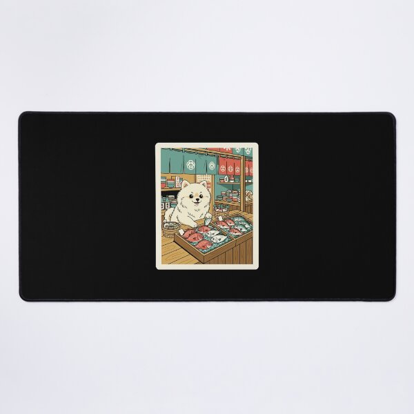 Item preview, Fluffy Dog Fish Market Japanese Shop Illustration designed and sold by JordynLadukeg65.