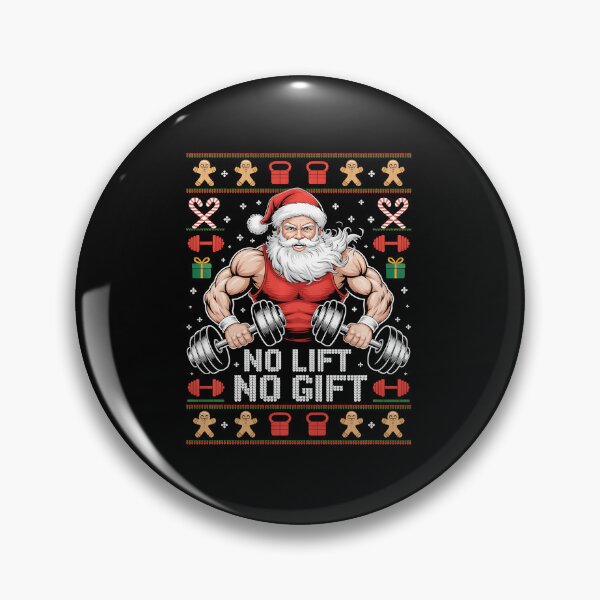 Item preview, No Lift No Gift Muscle Santa Ugly Christmas  designed and sold by eliramaison.