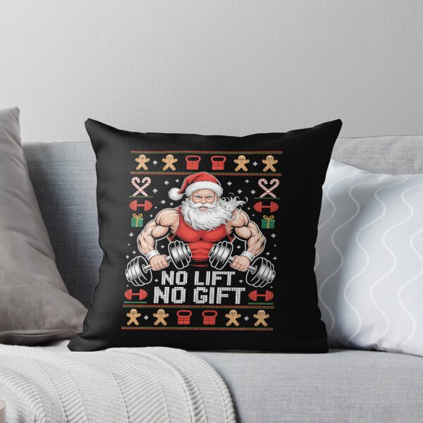 Item preview, No Lift No Gift Muscle Santa Ugly Christmas  designed and sold by eliramaison.