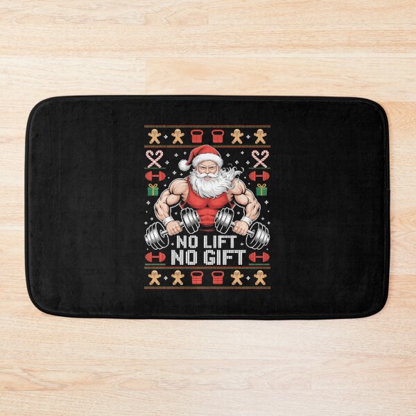 Item preview, No Lift No Gift Muscle Santa Ugly Christmas  designed and sold by eliramaison.