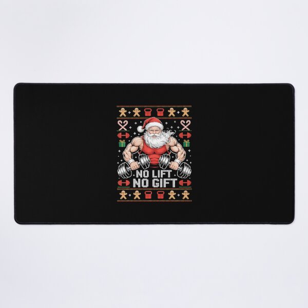 Item preview, No Lift No Gift Muscle Santa Ugly Christmas designed and sold by eliramaison.