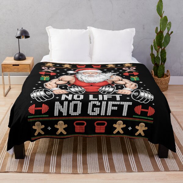 Item preview, No Lift No Gift Muscle Santa Ugly Christmas  designed and sold by eliramaison.
