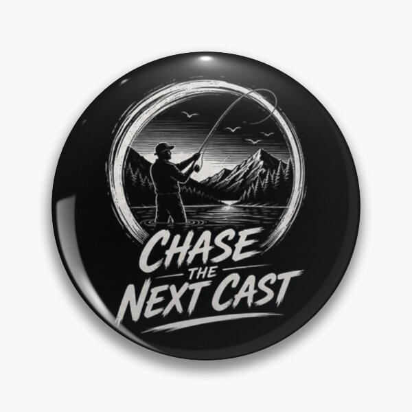 Item preview, Chase The Next Cast – Fly Fishing Motivation Design designed and sold by Tomasz  Siennicki.