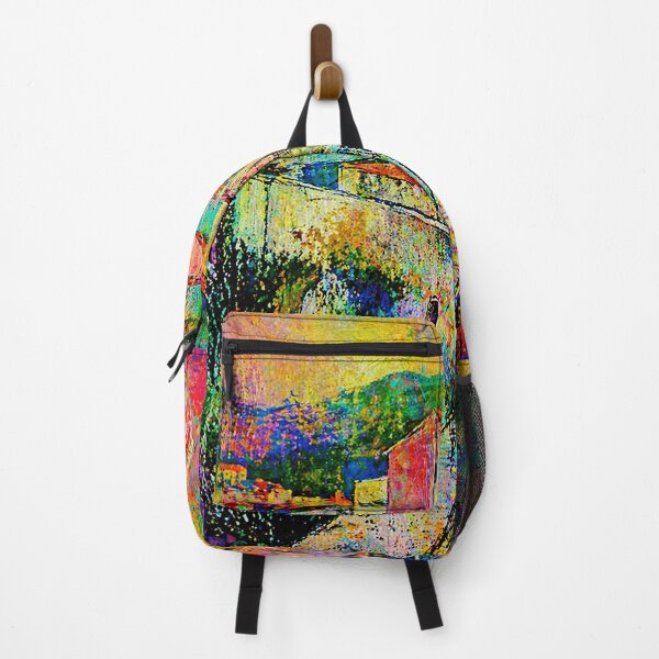Item preview, Colorful Village Street Abstract Painting Mediterranean Style designed and sold by Modaozushi216.