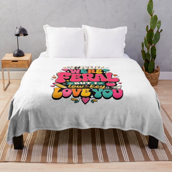 Item preview, Y’all Were Feral But I Low Key Love You Funny Teacher Retro Shirt designed and sold by LunaMagicStudio.