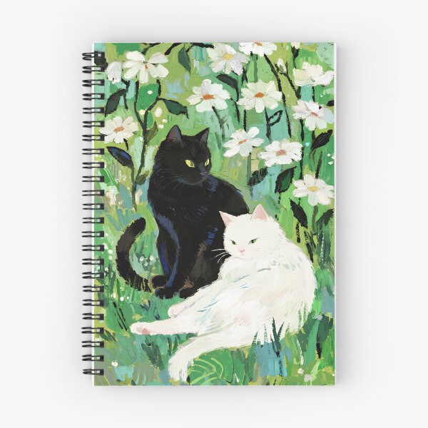 Item preview, Black cat and white cat designed and sold by xianxiu-ling.