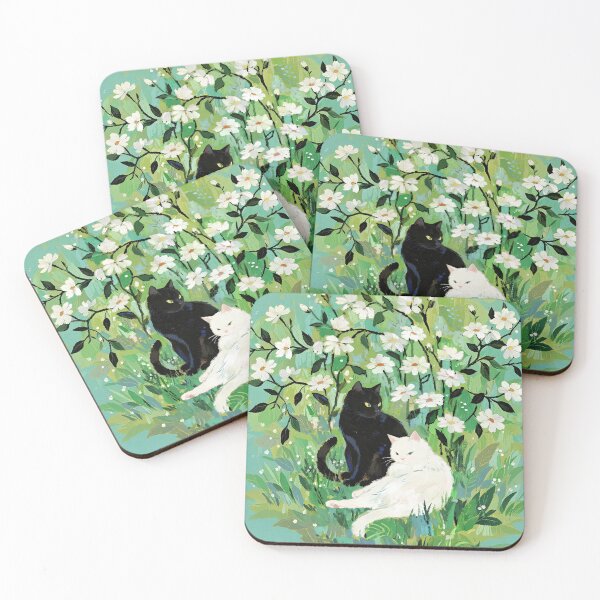 Item preview, Black cat and white cat designed and sold by xianxiu-ling.