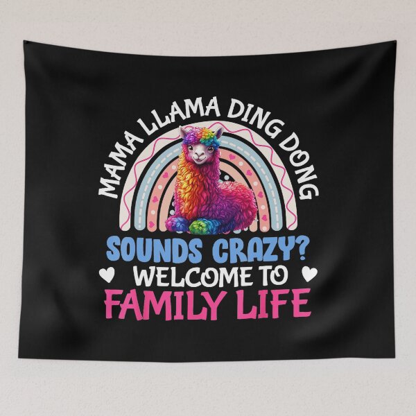 Item preview, Mama Llama Ding Dong Funny Family Life designed and sold by zamiokaline.