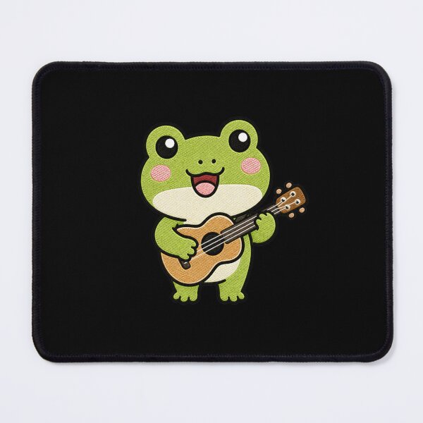 Item preview, Frog Musician – Cute Kawaii Guitar Player Design designed and sold by ColorSplash123.