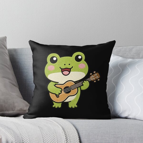 Item preview, Frog Musician – Cute Kawaii Guitar Player Design designed and sold by ColorSplash123.