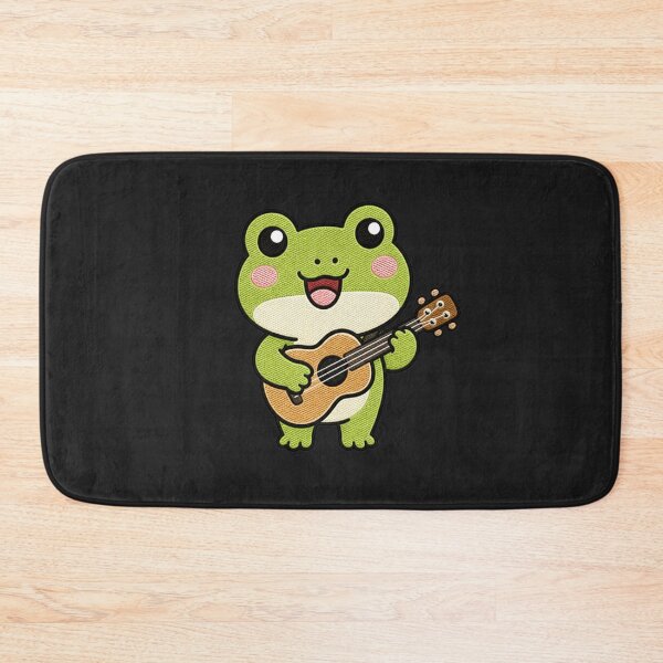 Item preview, Frog Musician – Cute Kawaii Guitar Player Design designed and sold by ColorSplash123.