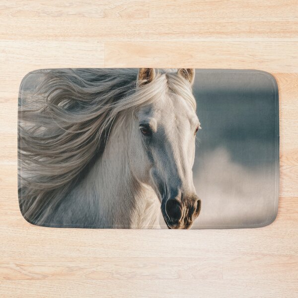 Item preview, White horse gallops at dusk designed and sold by anytka.