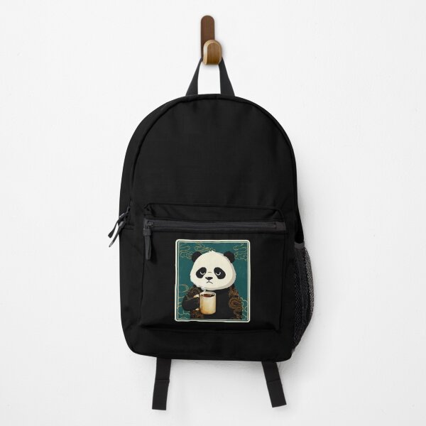 Item preview, Sleepy Panda Holding Coffee Calm Aesthetic designed and sold by JordynLadukeg65.