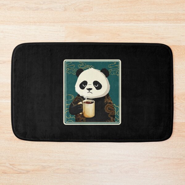 Item preview, Sleepy Panda Holding Coffee Calm Aesthetic designed and sold by JordynLadukeg65.
