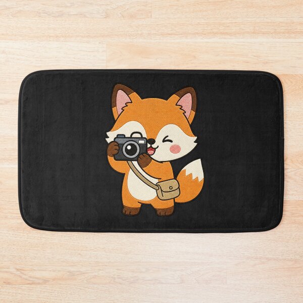 Item preview, Fox Photographer – Cute Kawaii Camera Animal Design designed and sold by ColorSplash123.